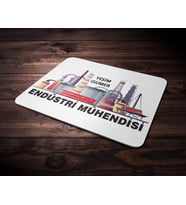 Kişiye Özel Endüstri Mühendisi Tasarımlı Mouse Pad (Renksiz)