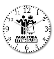 Para Toda Eternidade Duvar Saati Bombeli Gercek Cam