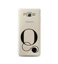 Samsung A7 (2015) Harf Tasarımlı Telefon Kılıfı Q-Harfi 