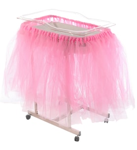 Hastane Küvöz Eteği, Pullu Tüllü, 16 m2, Pembe (STD)