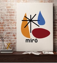 Miro Tasarımlı Kanvas Tablo 50x70cm