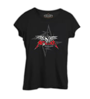 Metallica - Seek and Destroy Logo Siyah Kadın Tshirt