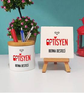 Optisyen Kalemlik ve Dekoratif Taş Baskı Seti
