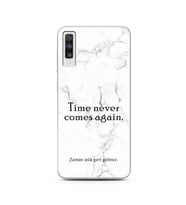 Samsung A70 Beyaz Mermer Söz Tasarımlı Telefon Kılıfı