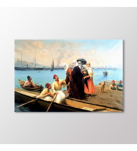 Arty Tablo Kayıkta Tablo (Karışık)