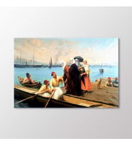 Arty Tablo Kayıkta Tablo (Karışık)