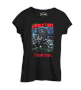 Avenged Sevenfold - Buried Alive Siyah Kadın Tshirt