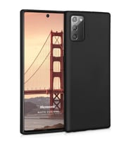 Microsonic Matte Silicone Samsung Galaxy Note 20 Kılıf Siyah