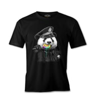 Police Panda Siyah Erkek Tshirt