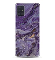 Kılıfland Samsung Galaxy A31 Kılıf Silikon Resimli Kapak Abstract Purple Stok 1070