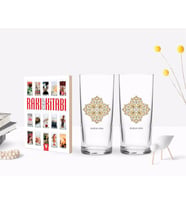 BK Gift Kişiye Özel Renkli Baskılı İsimli İkili Rakı Bardağı ve Rakı Cep Kitabı Hediye Seti-107 (Model 1)