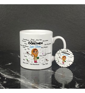 Öğretmen Kupa Bardak ve Anahtarlık Set