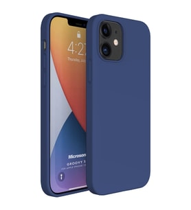 Microsonic Apple iPhone 12 Kılıf Groovy Soft Lacivert
