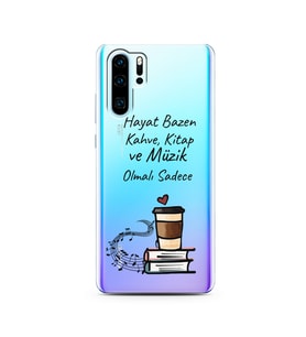 Hayat Bazen Tasarımlı Süper Şeffaf Silikon Telefon Kılıfı Huawei P30 Pro 