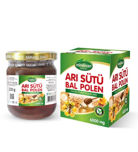 Mindivan Arı Sütü Bal Polen (Normal) 6000 mg
