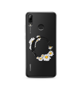 Papatya Harf Tasarım Süper Şeffaf Silikon Telefon Kılıfı Huawei P Smart (2019) O