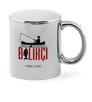 BK Gift Kişiye Özel Mesleki Balıkçı Krom Kupa Bardak  1