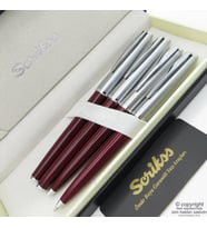 Scrikss 78 4'lü Set Bordo  Dolma Kalem + Roller Kalem + Tükenmez Kalem + Versatil Kalem Seti  İsme Özel Kalem  Hediye Kalem