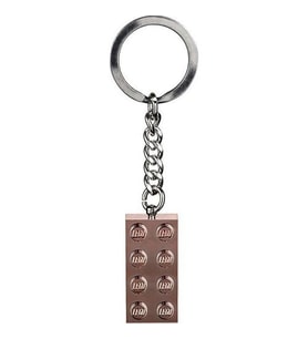 LEGO Brick 853793 2x4 Rose Gold Keyring