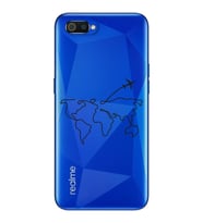 Çizgi Harita Tasarımlı Süper Şeffaf Silikon Telefon Kılıfı Oppo Realmi C2
