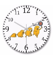 Adventure Time Bacon  Pancakes Duvar Saati Bombeli Gercek Cam
