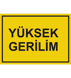 MIGNATIS - Yüksek Gerilim Levhası - Sac Malzeme 25x35cm