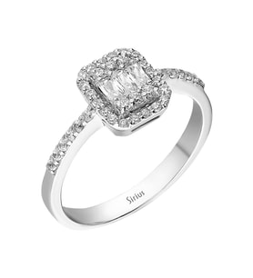 Sirius F Renk 0,40 Karat Baget Pırlanta Yüzük 0717R0244