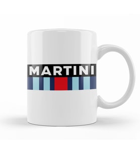 Martini Racing Rectangle Kupa Bardak Porselen