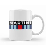 Martini Racing Rectangle Kupa Bardak Porselen