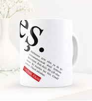 BK Gift Kişiye Özel Eş Temalı Beyaz Kupa Bardak