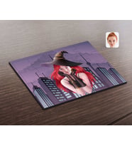 BK Gift Kişiye Özel Kadın Cadı Karikatürlü Ahşap Puzzle-1