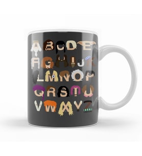 Harry Potter Alphabet Kupa Bardak Porselen