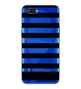 Çizgi Tasarımlı Süper Şeffaf Silikon Telefon Kılıfı Oppo Realmi C2