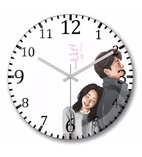 Goblin  Doramas Duvar Saati Bombeli Gercek Cam