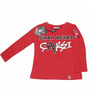 BEŞİKTAŞ LİSANSLI ORJİNAL UZUN KOL ÇOCUK SWEAT 010 (Kırmızı)