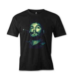 Che Guevara - Smoke 2 Siyah Erkek Tshirt