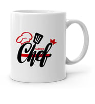 BK Gift Kişiye Özel Chef Beyaz Kupa Bardak  4
