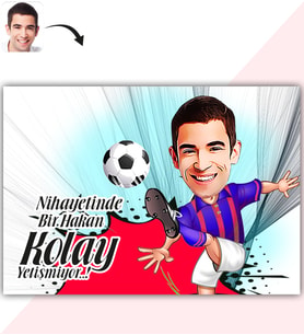 BK Gift Kişiye Özel Bay Futbolcu Bordo Mavi Karikatür Baskılı Yaş Pasta İçin Yenilebilir Şekerli Kağıt  1(Sadece Kağıt)