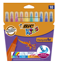 Bic Kids Visaquarelle Fırça Uçlu Keçeli Boya Kalemi 10 Renk