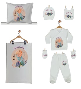 Pia Baby GL 1930-06 İsme Özel Yastık Battaniye Zıbın Set