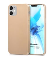 Microsonic Matte Silicone Apple iPhone 12 Mini Kılıf Gold