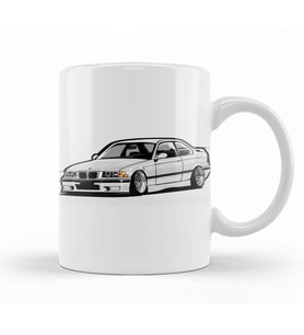 Bmw  Stanced Out E36 Kupa Bardak Porselen