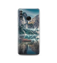 Göl Manzara Tasarımlı Süper Şeffaf Silikon Telefon Kılıfı Huawei P30 Lite 