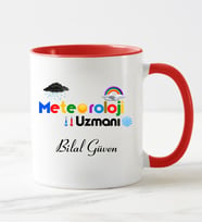 Meteoroloji Uzmanı Kupa Bardağı (Kırmızı)