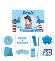Denizci Masa Süslemesi Paketi 20 Kişilik