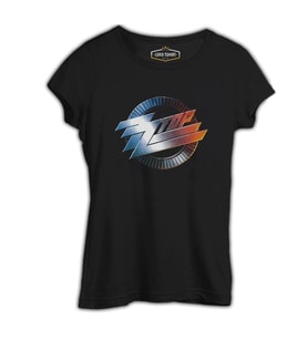 ZZ Top - Logo Siyah Kadın Tshirt