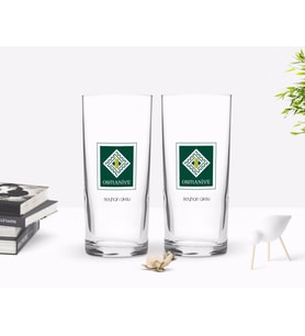 BK Gift Kişiye Özel Renkli Baskılı Osmaniye Tasarımlı Turistik İkili Rakı Bardağı Seti-1 (Beyaz)