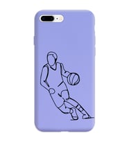 Iphone 7 Plus Çizgi Tasarımlı Mor Lansman Telefon Kılıfı