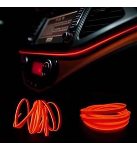 Bmw 520 Turuncu 2 Metre Neon İp Torpido Fitili Oto Şerit Led