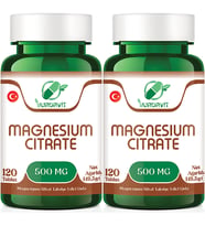 Yurdavit Magnezyum Sitrat 500 Mg 2x120 Tablet Magnesium Citrate